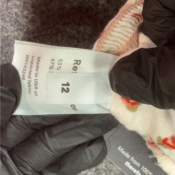 NWT reformation Adela Top in cherries blush light pink size 12 seen on riverdale - Picture 7 of 8